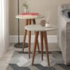 Kit 2 Mesas Slim Off White - PATRIMAR