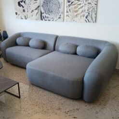 Sofá Living Chelles 3375 2,40 m Linho Cinza 9235 - GRALHA AZUL