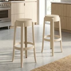 Kit 2 Banquetas Shine Plus Capuccino UZ8007-15 - KAPPESBERG