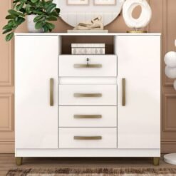 Cômoda 4 Gavetas 2 Sapateiras Angra CO260 Branco - FELLICCI