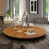 Prato Giratório 45 cm Amadeirado – DELINE DECOR