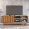 Rack até 70" Sereno Cinamomo/Off White - JCM MOVELARIA