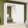 Guarda-Roupa 2 Portas Zeine 1,80 m Branco - LOPAS