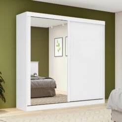Guarda-Roupa 2 Portas Zeine 1,80 m Branco - LOPAS