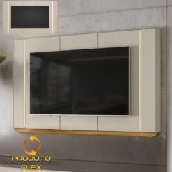 Painel até 75" Santorini Off White/Tauari Fosco - LINEA BRASIL