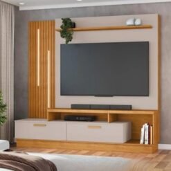 Home até 65" Despertar Cinamomo/Off White - JCM MOVELARIA