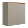 Armário Aéreo Duplo Allure 0.8 Jequitibá/Gris Fosco - LINEA BRASIL