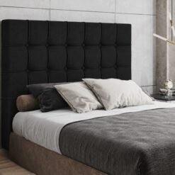 Cabeceira Casal Paris Linho Preto – L.S SILVA