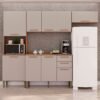 Cozinha Completa New Valência Cinamomo/Off White - SALLÊTO