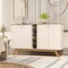 Buffet 4 Portas Jocasta Off White/Cedro - SAL MOVELARIA