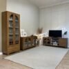 Conjunto Murano (Buffet, Cristaleira e Rack) Cinamomo/Off White – ARTELY