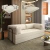 Sofá Cama Light 1,80 m (Expansível) Bouclé Bege 07 – PLUFF SOFÁ NA CAIXA