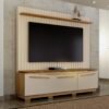 Home Theater até 75" Montreal Off White/Cinamomo - VALDEMÓVEIS