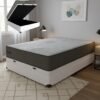 Colchão Casal Exclusive Foam HR33 + Base Box Baú Corino Branco – ORTOBOM + BIOSTAR