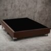 Base Box Casal Simples Corino Marrom – ALTO NÍVEL CAMAS E COLCHÕES
