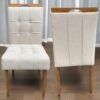 Kit 2 Cadeiras Sophia Linho Bege 200 - WM DECOR