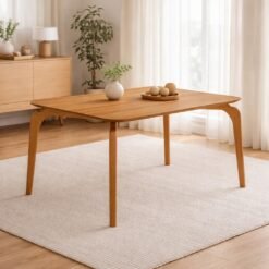Mesa Capri 120 (S/Vidro) Laminado Natural - MÓVEIS VALVERDE