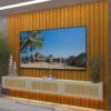 Home Suspenso até 85" Majestade 230 Naturale com Nicho Native Off White - GELIUS