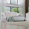 Cabeceira Casal Íris Branco/Ripado – D’DORO MÓVEIS