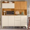 Kit Cozinha Pitaya 1,78 m Cinamon Touch/Off White - DEMÓBILE