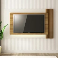 Painel até 65" PL 3003 Naturale/Off White – TECNO MÓBILI