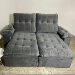 Sofá Retrátil e Reclinável Imperial 2,30 m Cinza – IMPÉRIO ESTOFADOS