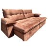 Sofá Retrátil e Reclinável México 290 Caramelo - LEO DECOR